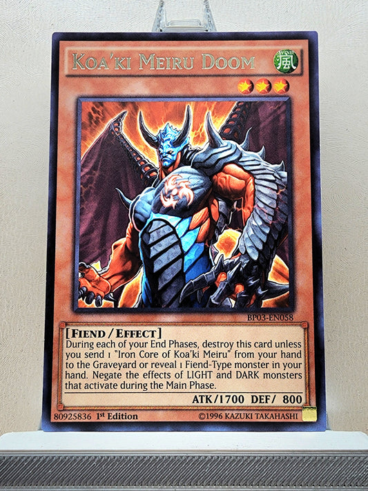 Yugioh! 1x Koa'ki Meiru Doom (BP03 - Rare) 1st Edition