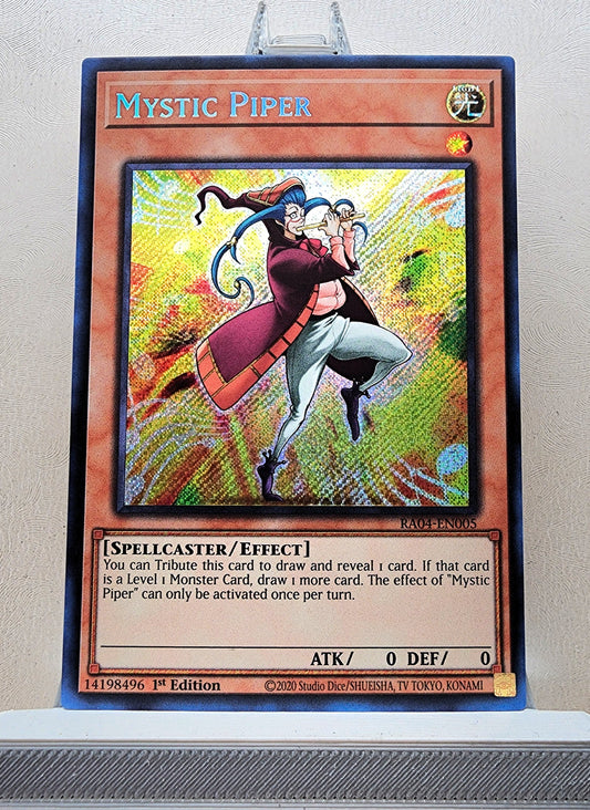 Yugioh! 1x Mystic Piper (RA04 - Secret Rare) 1st Edition