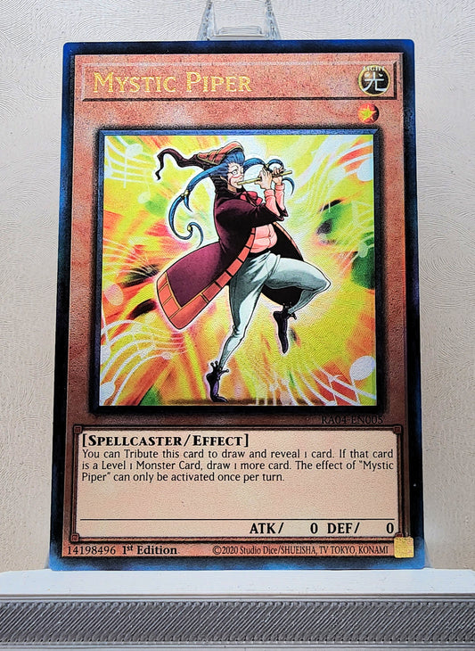 Yugioh! 1x Mystic Piper (RA04 - Prismatic Ultimate Rare) 1st Edition