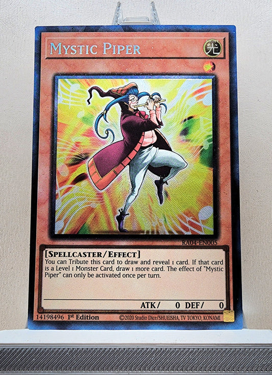 Yugioh! 1x Mystic Piper (RA04 - Prismatic Collectors Rare) 1st Edition
