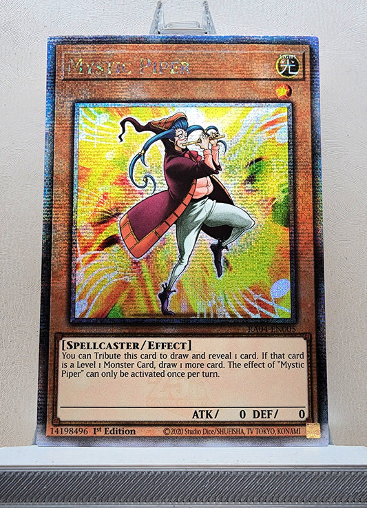 Yugioh! 1x Mystic Piper (RA04 - Quarter Century Secret Rare) 1st Edition