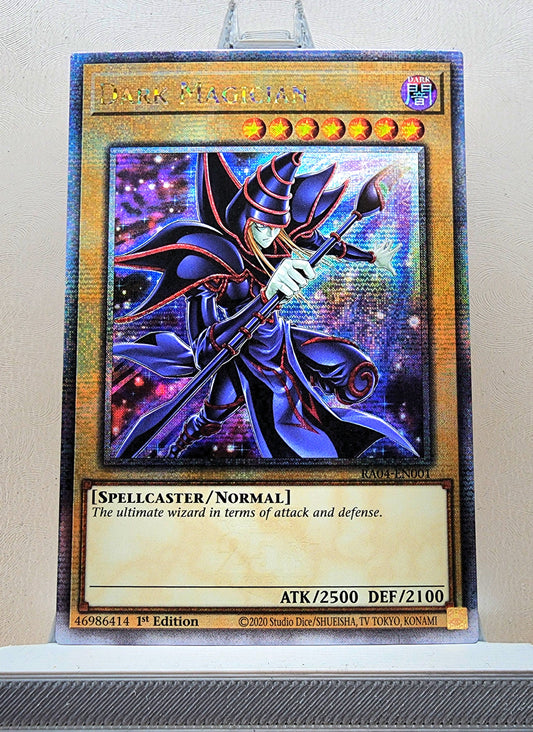 Yugioh! 1x Dark Magician New Art (RA04 - Quarter Century Secret Rare) 1st Edition