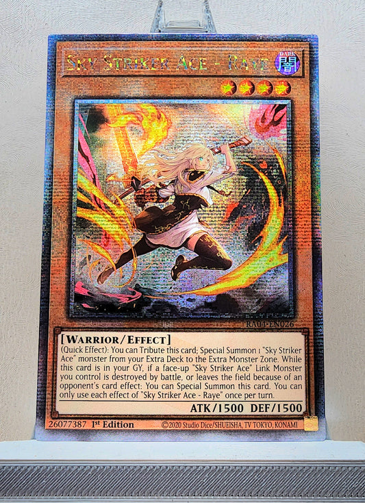 Yugioh! 1x Sky Striker Ace - Raye New Art (RA04 - Quarter Century Secret Rare) 1st Edition