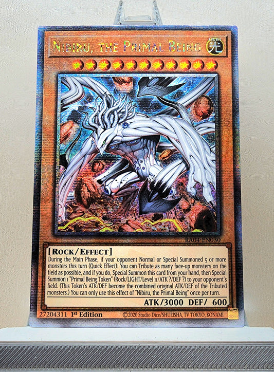 Yugioh! 1x Nibiru, the Primal Being New Art (RA04 - Quarter Century Secret Rare) 1st Edition