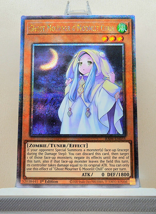 Yugioh! 1x Ghost Mourner & Moonlit Chill (RA04 - Quarter Century Secret Rare) 1st Edition