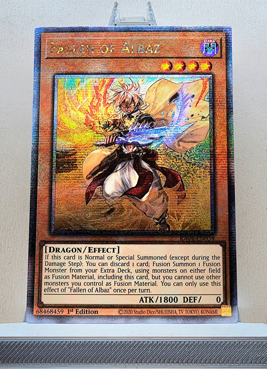 Yugioh! 1x Fallen of Albaz New Art (RA04 - Quarter Century Secret Rare) 1st Edition