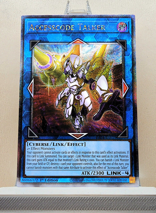 Yugioh! 1x Accesscode Talker New Art (RA04 - Quarter Century Secret Rare) 1st Edition