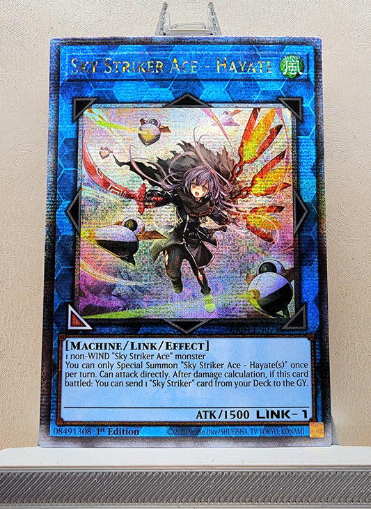 Yugioh! 1x Sky Striker Ace - Hayate New Art (RA04 - Quarter Century Secret Rare) 1st Edition