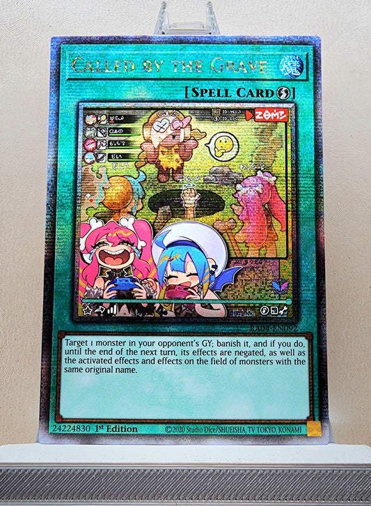 Yugioh! 1x Called by the Grave New Art (RA04 - Quarter Century Secret Rare) 1st Edition