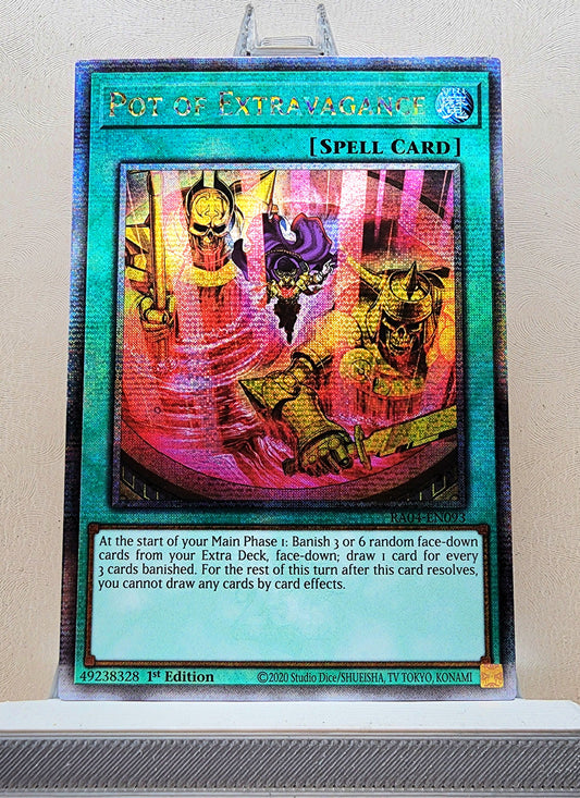 Yugioh! 1x Pot of Extravagance New Art (RA04 - Quarter Century Secret Rare) 1st Edition