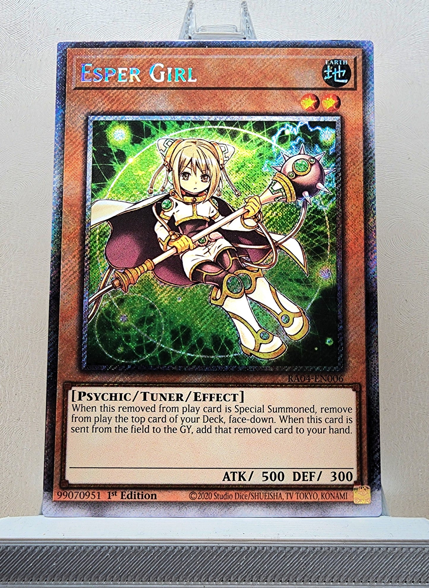 Yugioh! 1x Esper Girl (RA04 - Platinum Secret Rare) 1st Edition
