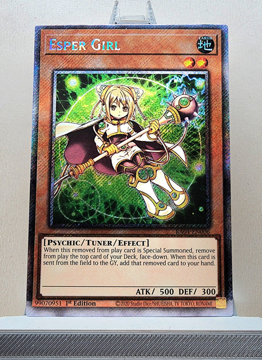 Yugioh! 1x Esper Girl (RA04 - Platinum Secret Rare) 1st Edition