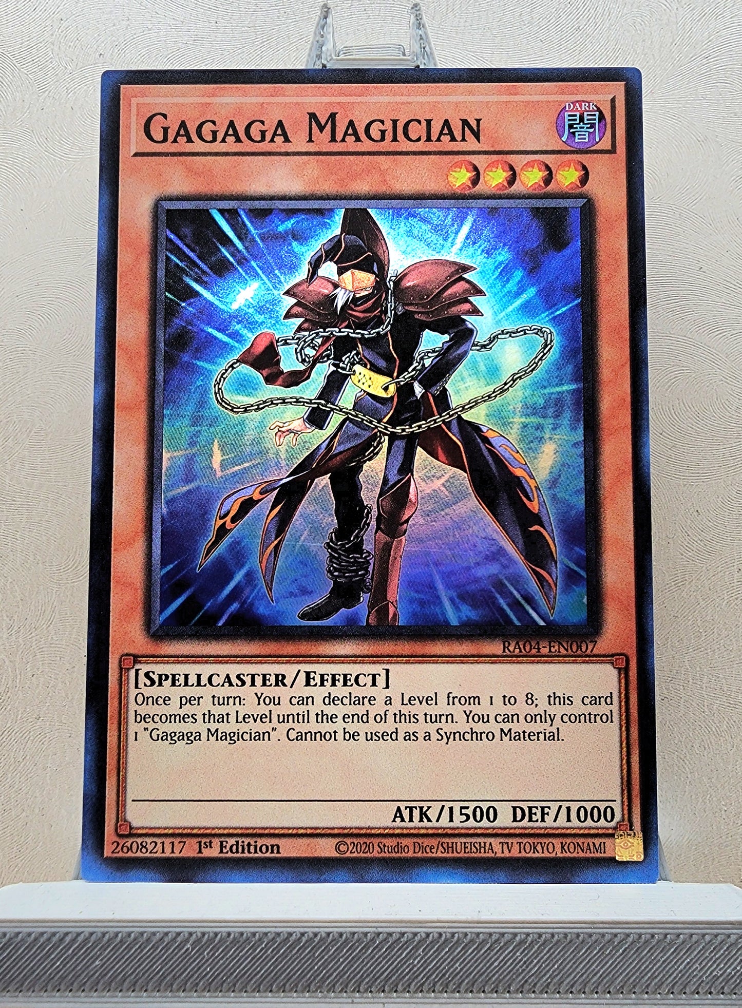 Yugioh! 1x Gagaga Magician (RA04 - Super Rare) 1st Edition