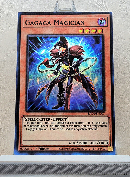 Yugioh! 1x Gagaga Magician (RA04 - Super Rare) 1st Edition