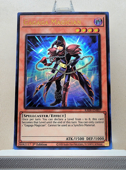 Yugioh! 1x Gagaga Magician (RA04 - Ultra Rare) 1st Edition