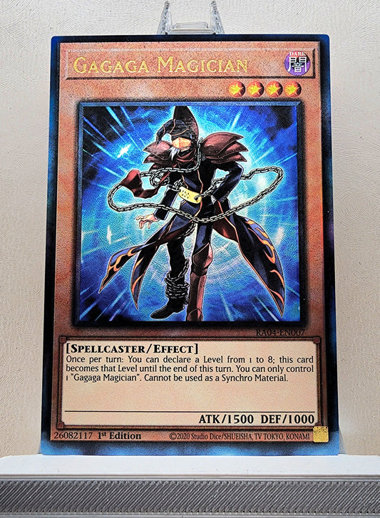 Yugioh! 1x Gagaga Magician (RA04 - Prismatic Ultimate Rare) 1st Edition