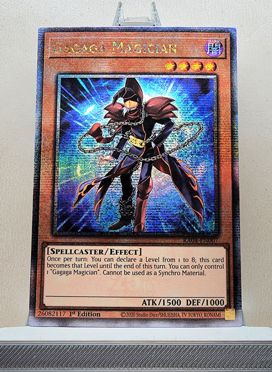 Yugioh! 1x Gagaga Magician (RA04 - Quarter Century Secret Rare) 1st Edition