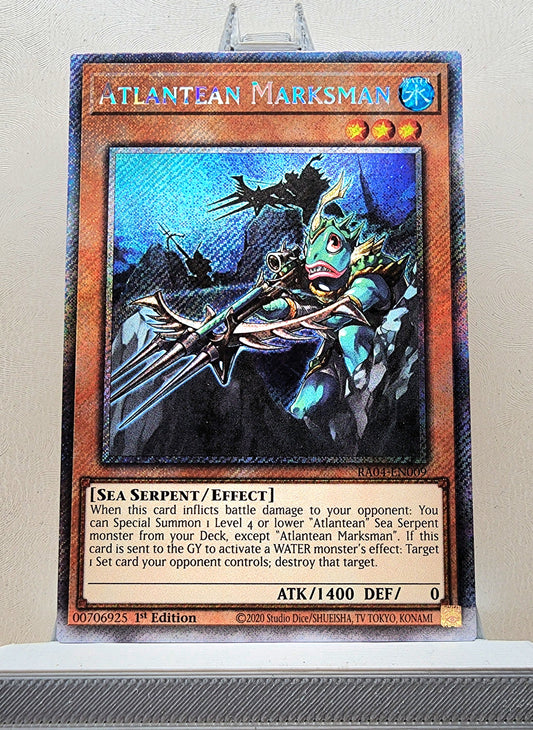Yugioh! 1x Atlantean Marksman (RA04 - Platinum Secret Rare) 1st Edition