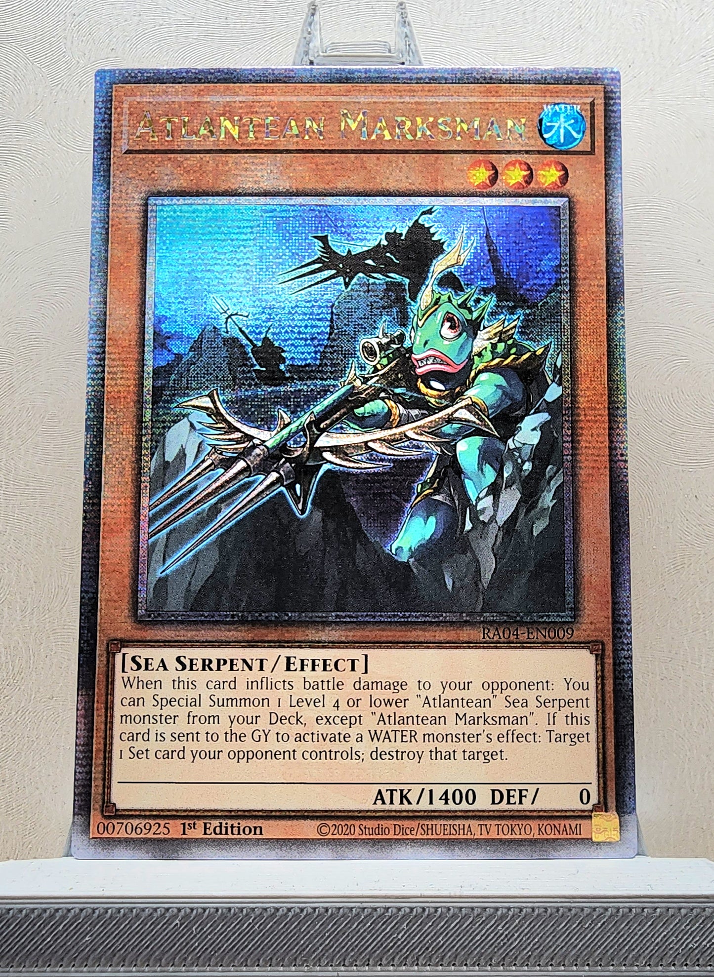 Yugioh! 1x Atlantean Marksman (RA04 - Quarter Century Secret Rare) 1st Edition