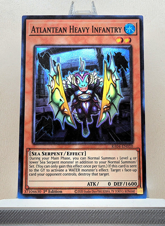 Yugioh! 1x Atlantean Heavy Infantry (RA04 - Super Rare) 1st Edition