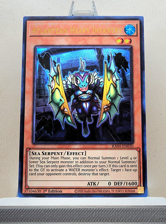 Yugioh! 1x Atlantean Heavy Infantry (RA04 - Ultra Rare) 1st Edition
