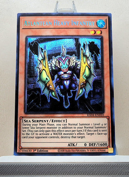 Yugioh! 1x Atlantean Heavy Infantry (RA04 - Secret Rare) 1st Edition
