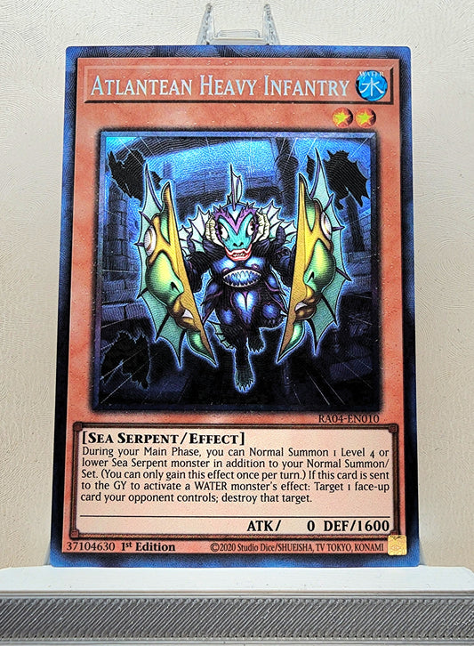 Yugioh! 1x Atlantean Heavy Infantry (RA04 - Prismatic Collectors Rare) 1st Edition