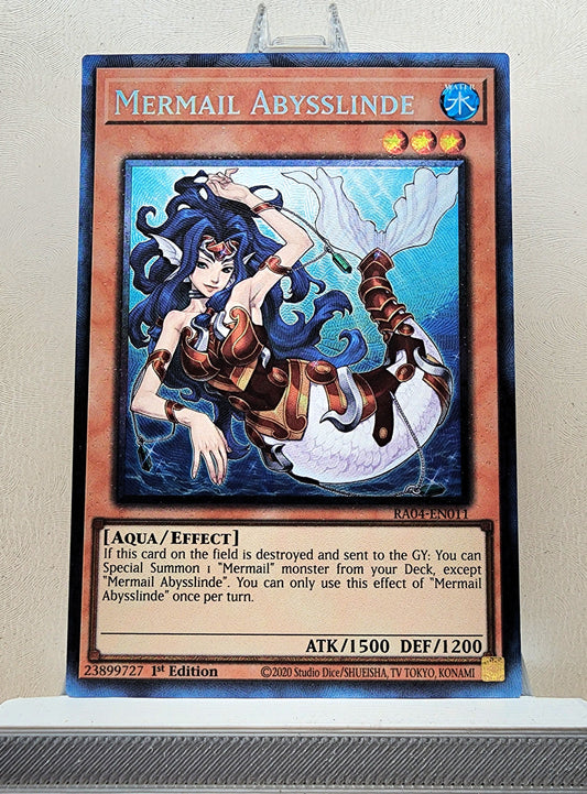 Yugioh! 1x Mermail Abysslinde (RA04 - Prismatic Collectors Rare) 1st Edition