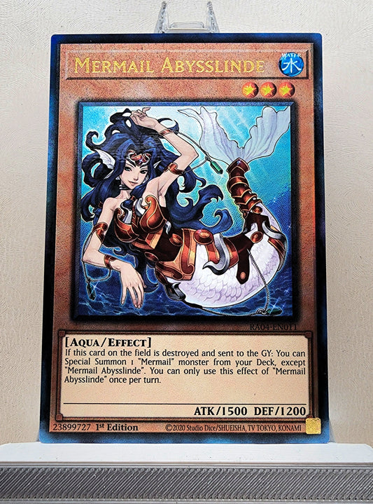 Yugioh! 1x Mermail Abysslinde (RA04 - Prismatic Ultimate Rare) 1st Edition