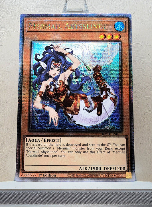 Yugioh! 1x Mermail Abysslinde (RA04 - Quarter Century Secret Rare) 1st Edition