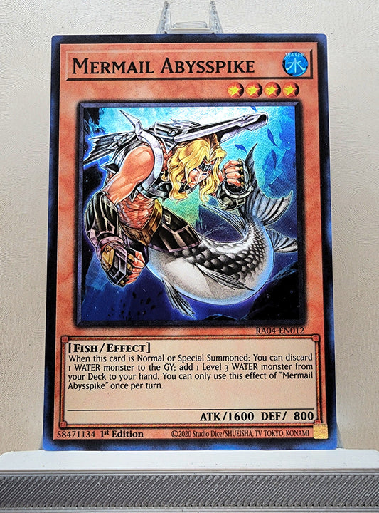 Yugioh! 1x Mermail Abysspike (RA04 - Super Rare) 1st Edition