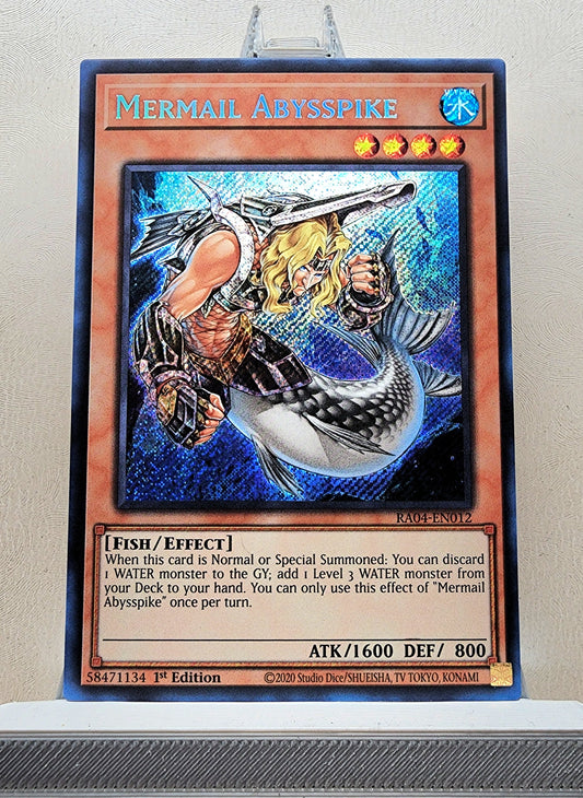 Yugioh! 1x Mermail Abysspike (RA04 - Secret Rare) 1st Edition