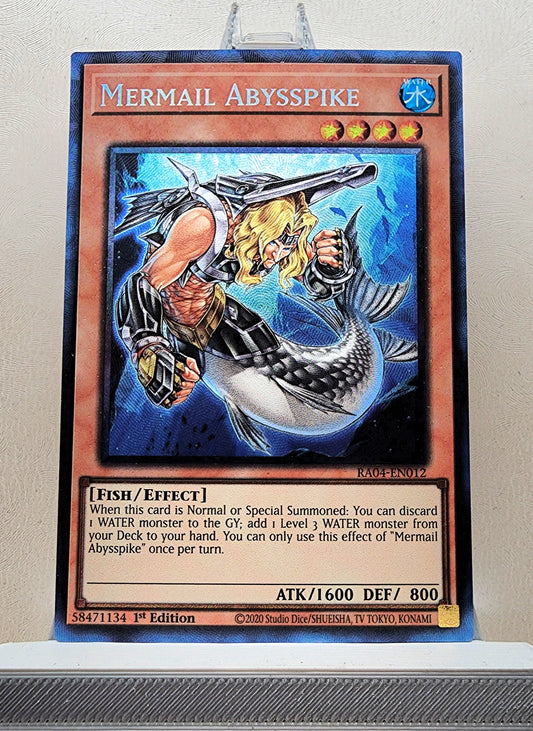 Yugioh! 1x Mermail Abysspike (RA04 - Prismatic Collectors Rare) 1st Edition