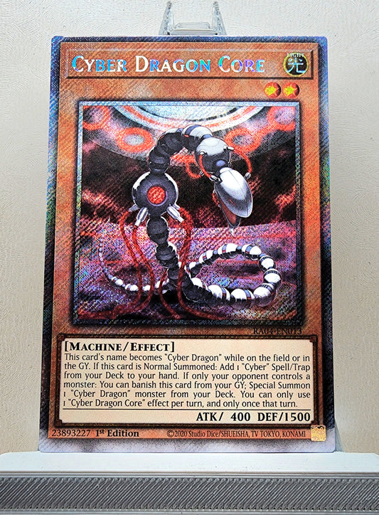 Yugioh! 1x Cyber Dragon Core (RA04 - Platinum Secret Rare) 1st Edition