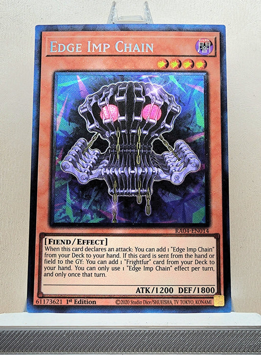 Yugioh! 1x Edge Imp Chain (RA04 - Prismatic Collectors Rare) 1st Edition