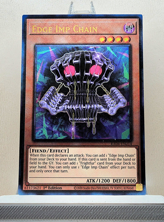 Yugioh! 1x Edge Imp Chain (RA04 - Prismatic Ultimate Rare) 1st Edition