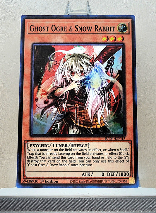 Yugioh! 1x Ghost Ogre & Snow Rabbit (RA04 - Super Rare) 1st Edition