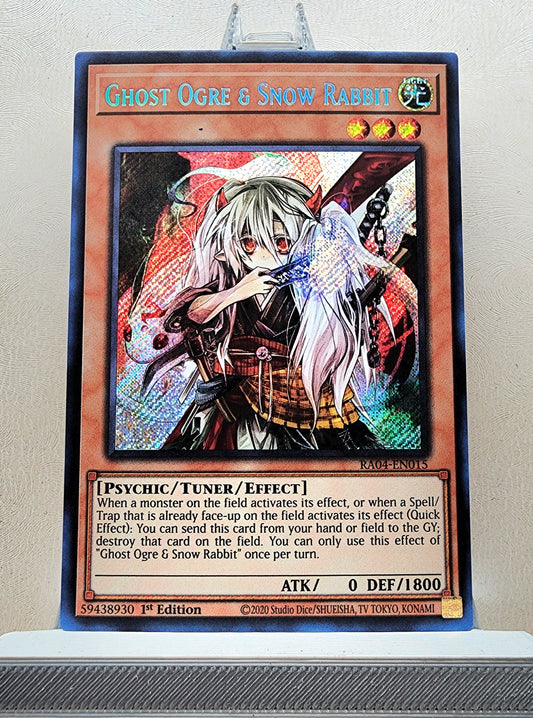 Yugioh! 1x Ghost Ogre & Snow Rabbit (RA04 - Secret Rare) 1st Edition