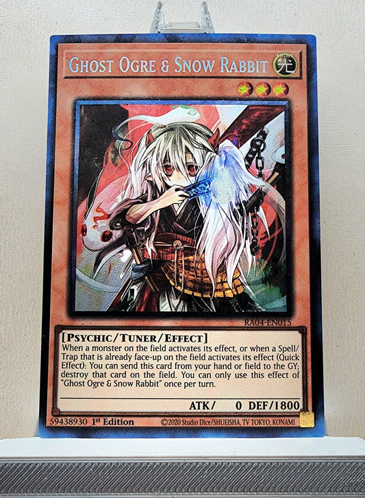 Yugioh! 1x Ghost Ogre & Snow Rabbit (RA04 - Prismatic Collectors Rare) 1st Edition