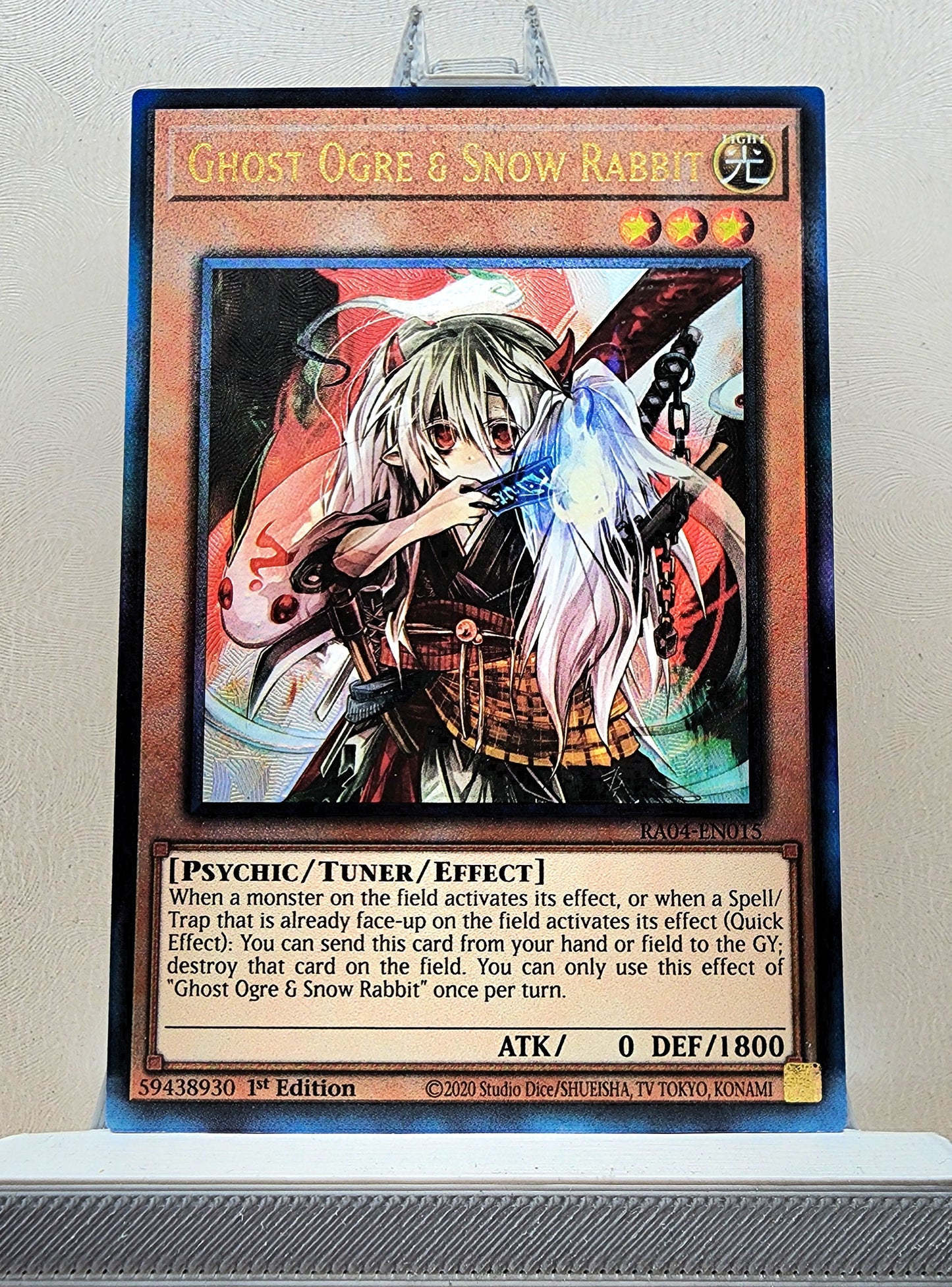 Yugioh! 1x Ghost Ogre & Snow Rabbit (RA04 - Prismatic Ultimate Rare) 1st Edition