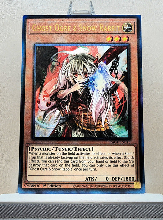 Yugioh! 1x Ghost Ogre & Snow Rabbit (RA04 - Prismatic Ultimate Rare) 1st Edition