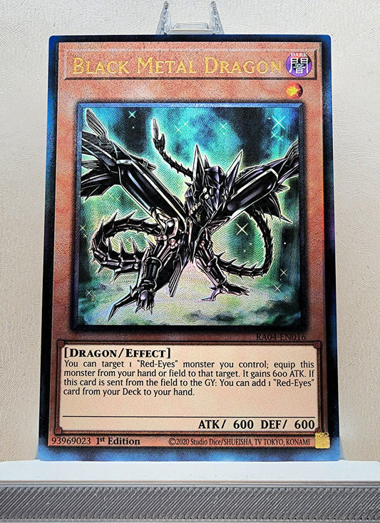 Yugioh! 1x Black Metal Dragon (RA04 - Prismatic Ultimate Rare) 1st Edition