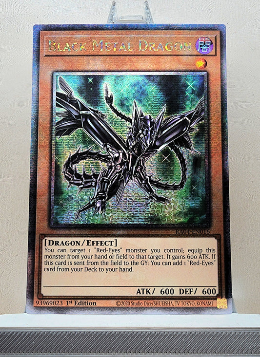 Yugioh! 1x Black Metal Dragon (RA04 - Quarter Century Secret Rare) 1st Edition