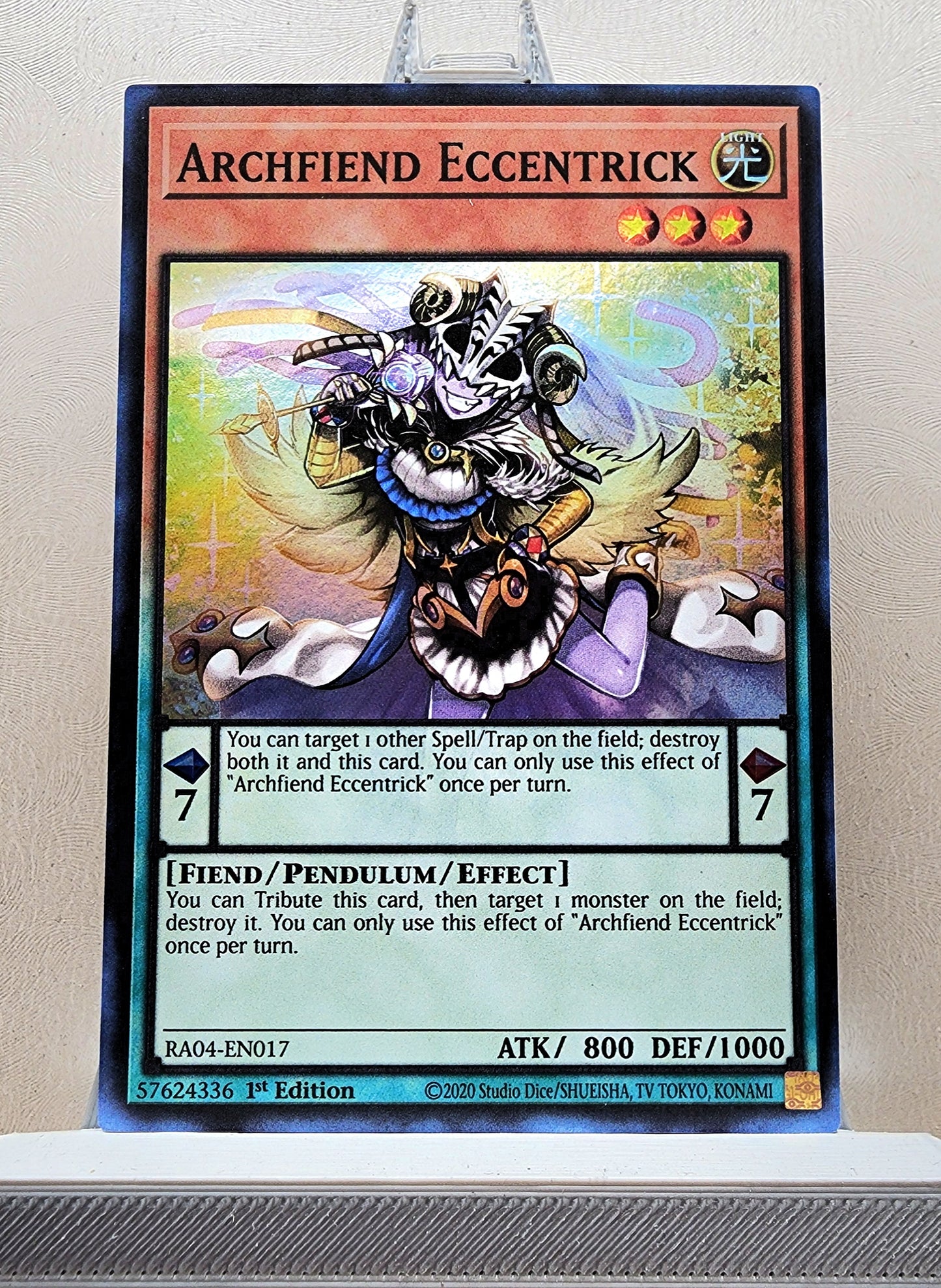 Yugioh! 1x Archfiend Eccentrick (RA04 - Super Rare) 1st Edition
