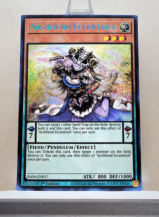 Yugioh! 1x Archfiend Eccentrick (RA04 - Secret Rare) 1st Edition