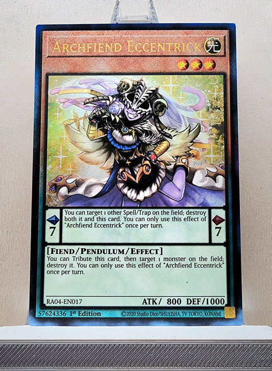 Yugioh! 1x Archfiend Eccentrick (RA04 - Prismatic Ultimate Rare) 1st Edition