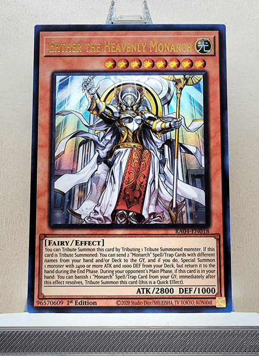 Yugioh! 1x Ehther the Heavenly Monarch (RA04 - Ultra Rare) 1st Edition