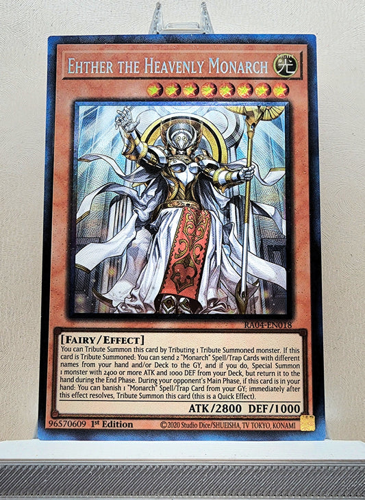 Yugioh! 1x Ehther the Heavenly Monarch (RA04 - Prismatic Collectors Rare) 1st Edition