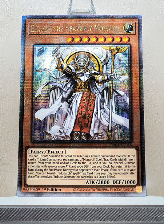 Yugioh! 1x Ehther the Heavenly Monarch (RA04 - Quarter Century Secret Rare) 1st Edition
