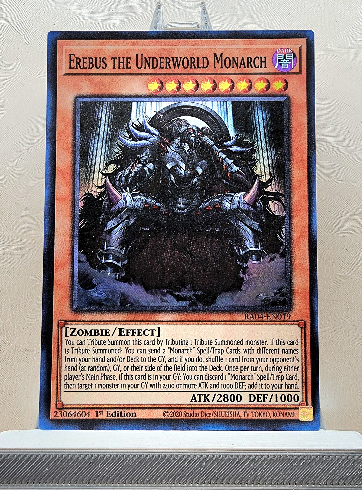 Yugioh! 1x Erebus the Underworld Monarch (RA04 - Super Rare) 1st Edition